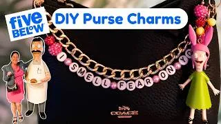 Thumbnail: DIY Bob's Burgers Purse Charms Chains Handmade from Five Below Toys