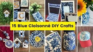 Thumbnail: 15 Home Decor DIY Cloisonné Decoupage Ideas with Napkins, Paper, Fabric Mod Podge