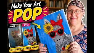Thumbnail: How to Photograph Your Paintings Like a Pro (No Expensive Camera Needed)