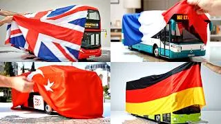 Thumbnail: Buses from Every European Country | Russia, Germany, UK, France, Italy, Spain, Poland | Vehicle Name