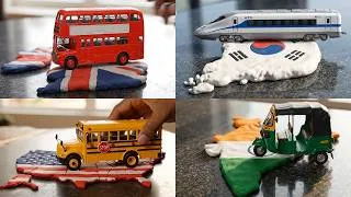 Thumbnail: 100 Countries & Their Iconic Vehicle | Iconic Transport India, China, USA, Indonesia | Vehicles Name