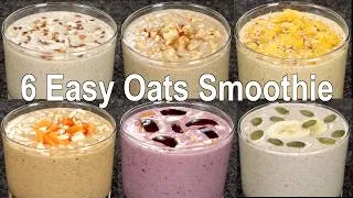 Thumbnail: 6 Easy Oats Breakfast Smoothie | High Protein Breakfast Smoothie | Breakfast Recipe | Smoothie