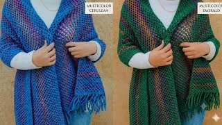 Thumbnail: How to Crochet Quick Easy Women Shawl Pattern tutorial For Beginners#crochet#knitting#diy shawl