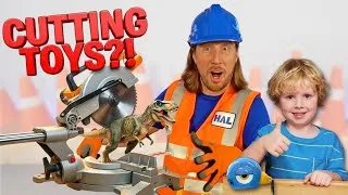 Thumbnail: Building a Dinosaur Coat Rack! 🦖🔧 Fun Tools & Workshop Play with Handyman Hal