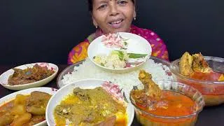 Thumbnail: BIGBITES, EATINH RICE WITH SORSHE POMFRET, VOLAR JHAL, PABDAR JHOL, TANGRA CHORCHORI, POTOL CHINGRI 