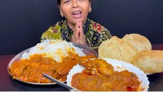 Thumbnail: BIGBITES, EATING SUJIR LUCHI, KADAI CHICKEN, RICE WITH SANKAR FISH KALIA।।
