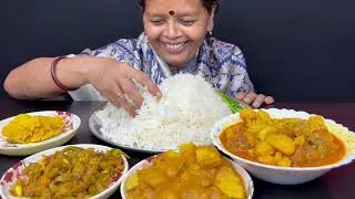Thumbnail: BIGBITES, EATING RICE WITH KOCHU BATA, CHINGRI CHICHINGA, OL CHINGRI, FULKOPI KATLA।।