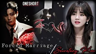 Thumbnail: Forced Marriage 😈🔥/Secretary kim 🫠🥀(Oneshort story 🥂✨) taekook love story 