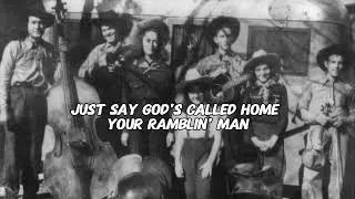 Thumbnail: I'M A RAMBLIN' MAN - HANK WILLIAMS (LYRICS)