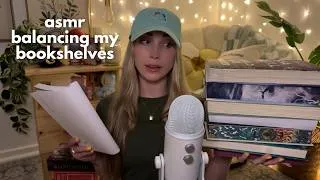 Thumbnail: ASMR Balancing My Bookshelves for July 🤗 (whispered, book triggers)