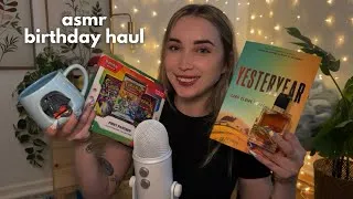Thumbnail: ASMR My Birthday Haul 🎁 (whispered trigger assortment)