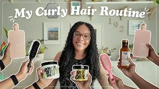 Thumbnail: My curly hair routine | A simple routine for type 3 hair