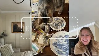 Thumbnail: a week of Home Projects & Thrifting ✨| crown molding installation, design planning + thrift haul