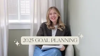 Thumbnail: 2025 goal planning ✨| let's chat personal, health, travel & finance goals