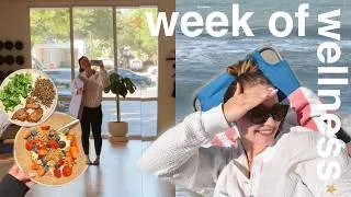 Thumbnail: a (chatty) wellness week in my life: new recipes, exercise routine, mental wellness & more