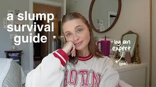 Thumbnail: let's chat: surviving a slump, how I make myself feel better & little ways to add joy to your life