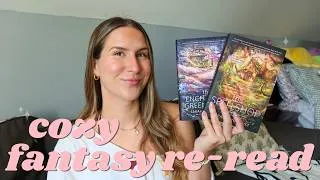 Thumbnail: preparing for Sea of Charms! 🌊✨ re-reading The Spellshop & The Enchanted Greenhouse vlog