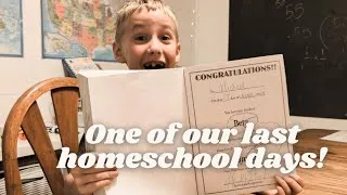 Thumbnail: One of Our Last Days of Homeschool | Charlotte Mason Homeschool Vlog 