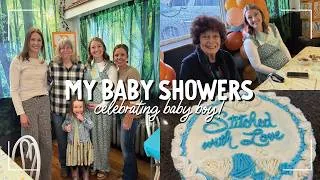 Thumbnail: BABY SHOWER VLOG: celebrating baby boy, organizing all our gifts & packing my hospital bag