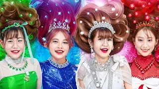 Thumbnail: Emerald Vs Ruby Vs Diamond Vs Sapphire Girl At Sleepover Party! Who Is The Best?