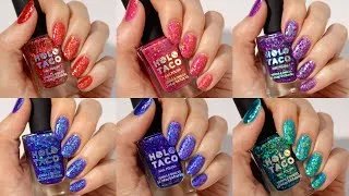Thumbnail: Holo Taco Off The Deep End Nail Polish Swatch and Review