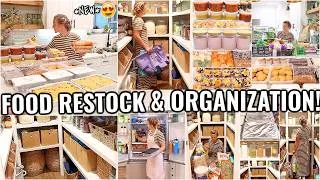 Thumbnail: FOOD RESTOCK & HOME ORGANIZATION IDEAS!!😍 ORGANIZE WITH ME | PREPPING AND ORGANIZING MOTIVATION