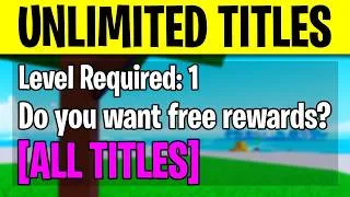 Thumbnail: How To Get Every TITLE In Blox Fruits - Roblox Blox Fruits