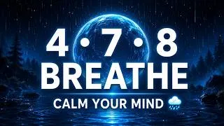 Thumbnail: 4-7-8 Breathing Technique 🌧️ | Reduce Anxiety, Relax Your Mind & Fall Asleep Fast