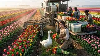 Thumbnail: The Story of Tulips | From Planting to Harvest by a Girl