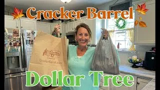 Thumbnail: DOLLAR TREE & CRACKER BARREL HAUL | My Smallest Dollar Tree Haul Ever! Exciting Fall Finds! 