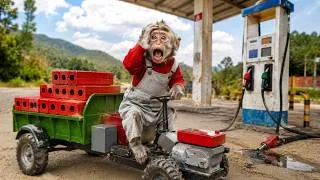 Thumbnail: BiBi diy mini tractor & Petrol pump project 🚚