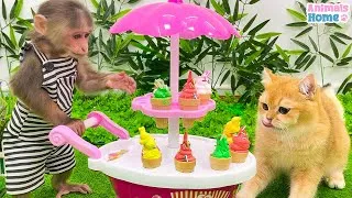 Thumbnail: BiBi obedient makes ice cream for Ody cat