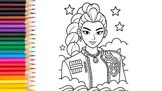 Thumbnail: Let's color rumi kpopdemon hunter for kids and toddlers