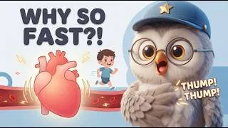 Thumbnail: Why Does Your Heart Beat Faster? | Heartbeat Science for Kids | Inside the Human Body with Orbit