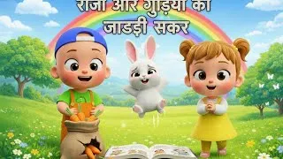 Thumbnail: Cartoon 🌳Raju and Gudiya’s Magical Adventure 🌈 कार्टून राजू और गुड़िया का जादुई सफर 🎁🌟