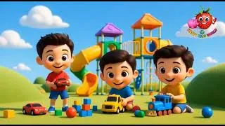 Thumbnail:  Cartoon Happy Kids Playing,+ ✨ 🌈 Together 🎉 cartoo.🎄 🎊 Joyful Playtime Moments 🎭 🌈 