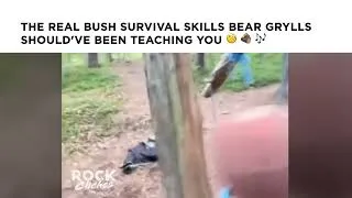 Thumbnail: The real bush survival skills Bear Grylls should've been teaching you