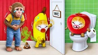 Thumbnail: 🚽 Toilet Challenge: Banana Cat’s CRAZY Wait for the WC! 😹🐱Banana Cat Compilation | Cat MEME 😿