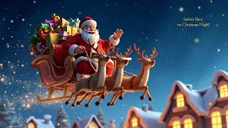 Thumbnail: Santa’s Sleigh on Christmas Night 🎅🎁 | Christmas Song for Kids