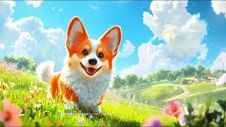 Thumbnail: Sunny Corgi Vibes | Blue Sky, Good Mood |Cheerful Upbeat Music for Focus, Work & Study