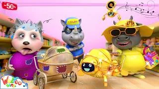 Thumbnail: Rich vs Broke Mommy at the Mall! 🛍️🤰 Family Song | Kids Songs & Nursery Rhymes | Happy Song