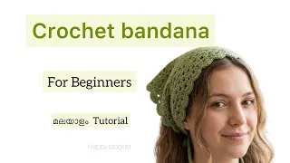 Thumbnail: Crochet bandana Easy Tutorial  | Happy stockist 