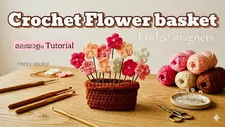 Thumbnail: Crochet Fridge magnets🌸 | Easy Tutorial |For Beginners ✨