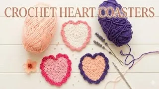 Thumbnail: Crochet Heart Coasters!😍| For beginners ✨| മലയാളം 