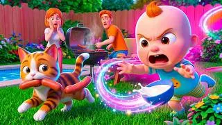 Thumbnail: Mommy Cat and Her Kittens 🐱 Baby Chases the Meatball Thief! | Fun Kids Songs 2026