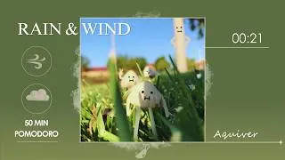 Thumbnail: FOCUS 50 MIN Study/Work Pomodoro Timer | Breathing Exercise #pinterest 🌧️ & Windy Day