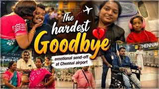 Thumbnail: Finally Leaving India😢 Chennai to Germany Travel VLOG💁‍♀️Lufthansa Airlines✈️ 14 hours with family❤️