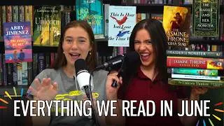 Thumbnail: everything we read in june ⚔️📚 // unicorn hunters, the night we met, jasmine throne and more