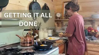 Thumbnail: Day in the life farming alone with four kids