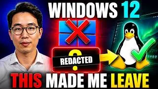 Thumbnail: Windows 12 Just Dropped Here’s the Real Reason Why I'm Switching to Linux